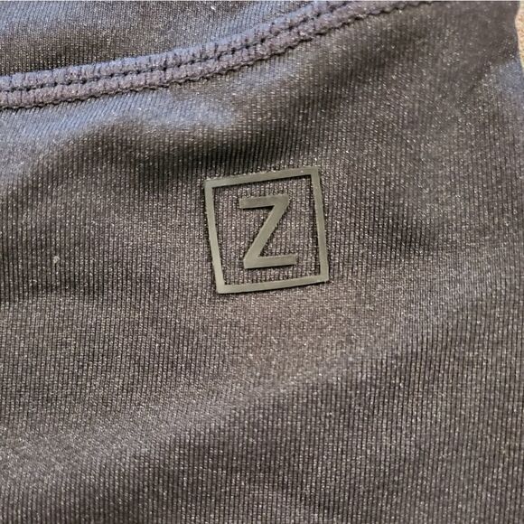 Z by Zella Mesh Pale Pink Black Crop leggings Stretch Athletic Casual - Picture 4 of 4